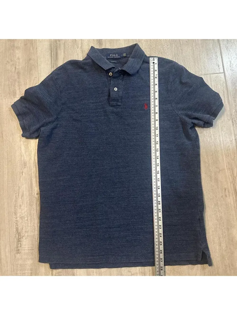 Polo Ralph Lauren Men's Navy and Blue Polo-shirt